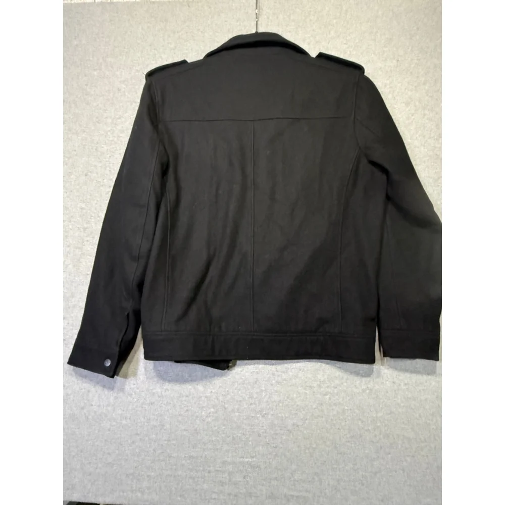 Men's GUESS Wool Black Military & Field Style Jacket XL